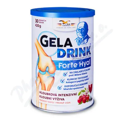 Geladrink FORTE HYAL práškový nápoj višeň 420g