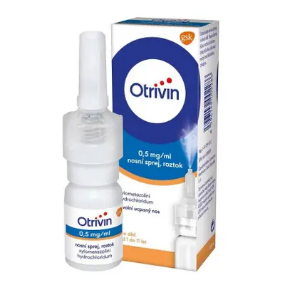 Otrivin 0,5mg/ml nosní sprej pro děti při léčbě ucpaného nosu 10ml