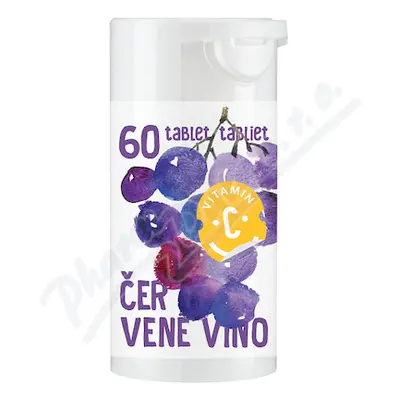 C-Vitamin 200mg Červené víno se sukralózou tbl.60