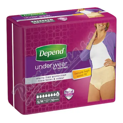 Depend Super inkont.kalh.vyšší pas Ž vel.S/M 10ks