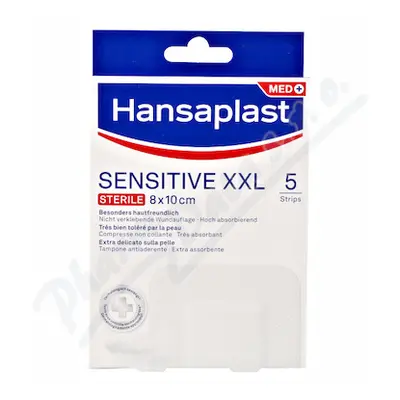 Hansaplast Sensitive XXL elast.náplast 8x10cm 5ks