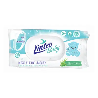 Vlhčené ubrousky LINTEO BABY s Aloe vera 80ks