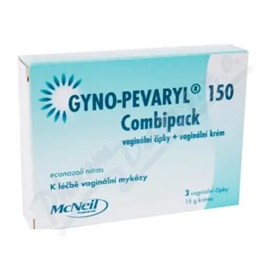 Gyno-Pevaryl Combipack150mg+10mg crm+vag.glb.3+15g