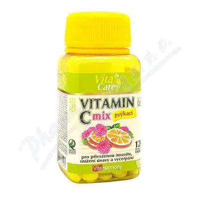 VitaHarmony Vitamin C 100mg MIX žvýk.tbl.120