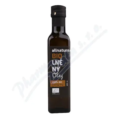 Allnature Lněný olej BIO 250ml