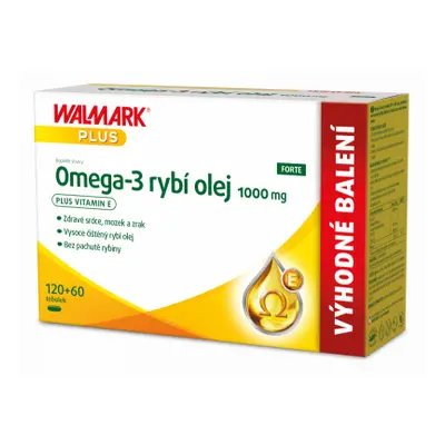 Walmark Omega-3 rybí olej 1000mg tob.120+60