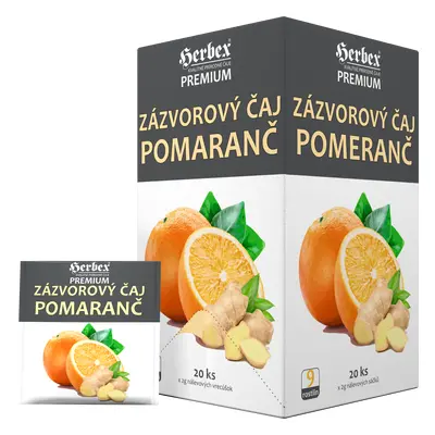 HERBEX Zázvorový čaj Orange (Pomeranč) n.s.20x2g