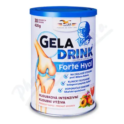 Geladrink FORTE HYAL práškový nápoj broskev 420g