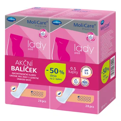 MoliCare LadyPad 0.5 kapky Duopack 2x28ks