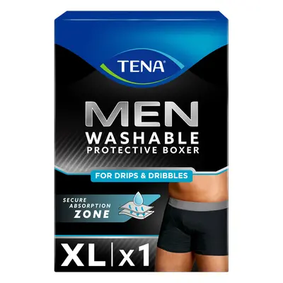 TENA Men Washable Boxers XL černé inkontinenčí boxerky 1ks 84958