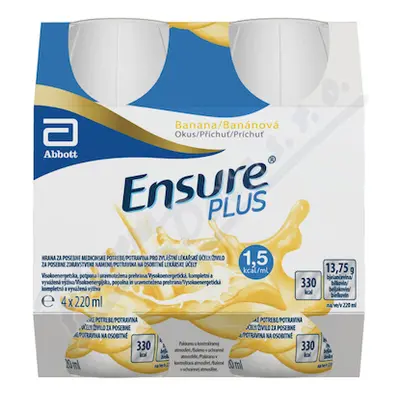 Ensure Plus banánová příchuť por.sol.4x220ml