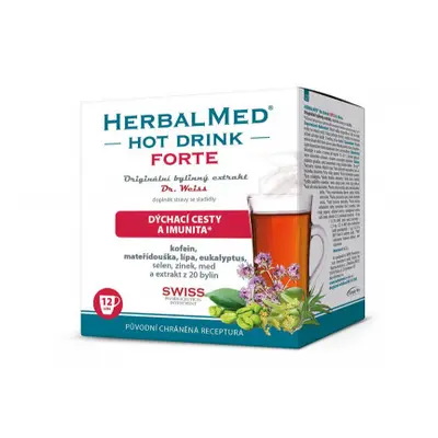 HERBALMED HotDrink Forte Dr.Weiss s kofein.12sáčků