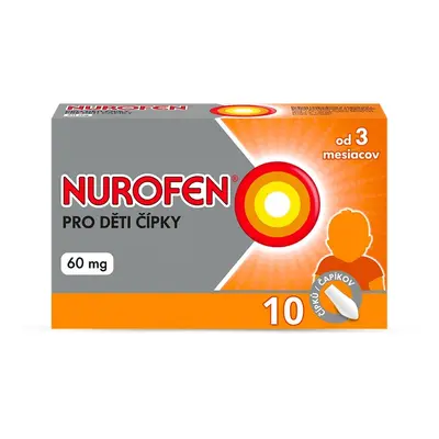 Nurofen pro děti 60 mg 10 čípků