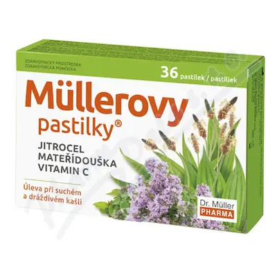 Müllerovy pastilky s jitrocelem a mateříd.36ks ZP