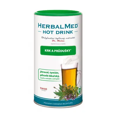 HERBALMED HotDrink Dr.Weiss krk průdušky 180g+vitC