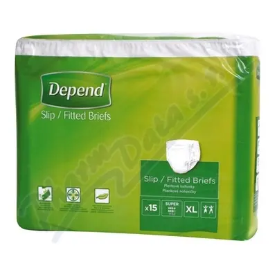 Depend Slip Super inkont.kalhotky vel.XL 15ks