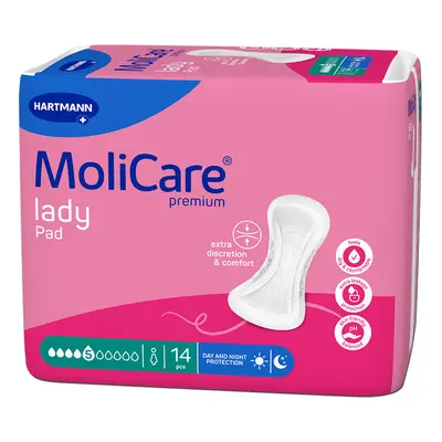 MoliCare lady inkontinenční vložky 5 kapek 14ks