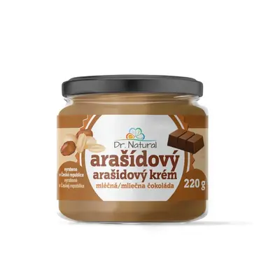 Dr.Natural Arašídový krém s mléčnou čokoládou 220g