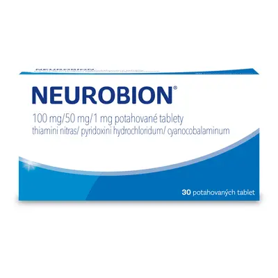 Neurobion 100mg/50mg/1mg, 30 potahovaných tablet