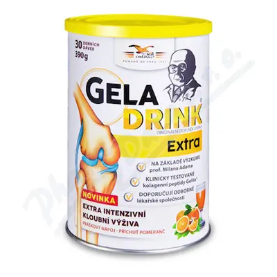 Geladrink Extra práškový nápoj pomeranč 390g