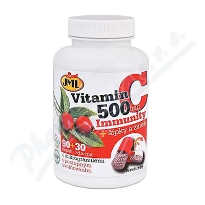 JML Vitamin C 500mg + šípky a zinek cps.90+30