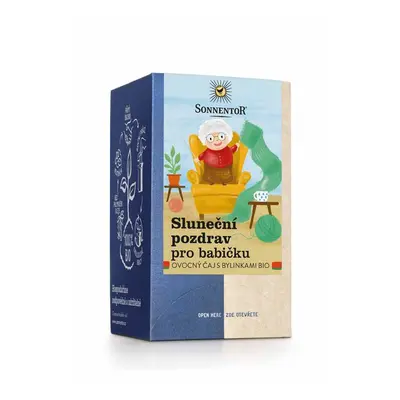 Čaj Sluneční pozdrav pro babičku, ovocý bylinný BIO 18x2,5g n.s.