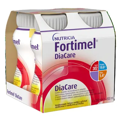 Fortimel DiaCare s příchutí vanilky por.sol.4x200ml