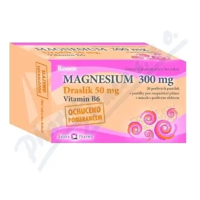 Rosen Magnesium 300mg perlivé pastilky 20ks