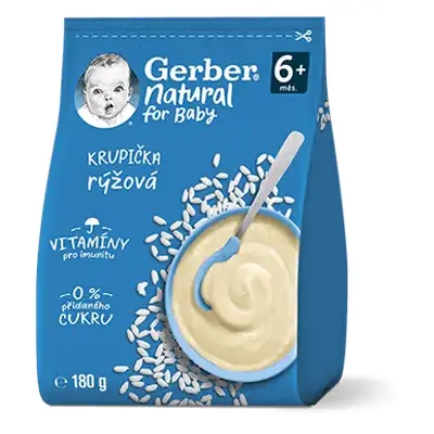 Gerber Natural Rýžová krupička 180g 4M