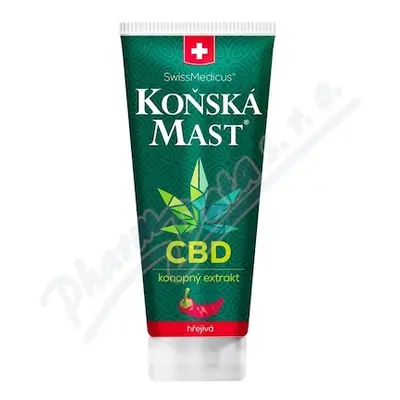 Koňská mast s CBD hřejivá 200ml