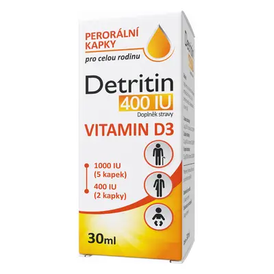 Detritin 400 IU Vitamin D3 kapky 30ml