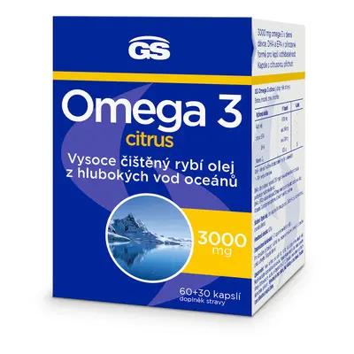 GS Omega 3 citrus, 60+30 kapslí