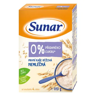 Sunar První kaše rýžová nemléčná 220 g