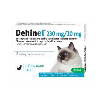 Dehinel 230mg/20mg pro kočky tbl.2