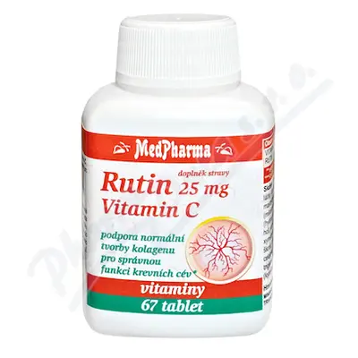 MedPharma Rutin 25mg+vitamin C tbl.67