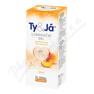 Lubrik.gel Ty&Já parf.vůní broskve 100ml Dr.Müller