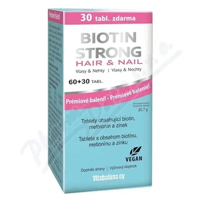 Biotin Strong Hair & Nail tbl. 60+30