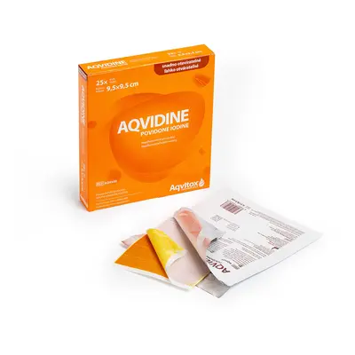 Aqvidine Povidone Iodine 9.5x9.5cm 25ks