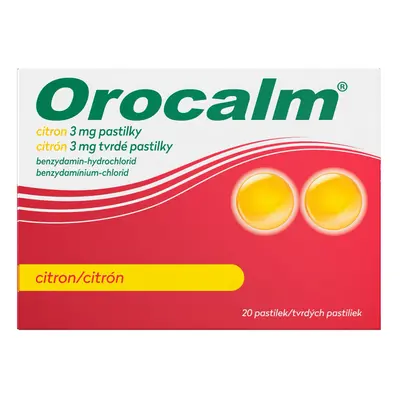 Orocalm citron 3mg pastilky 20ks