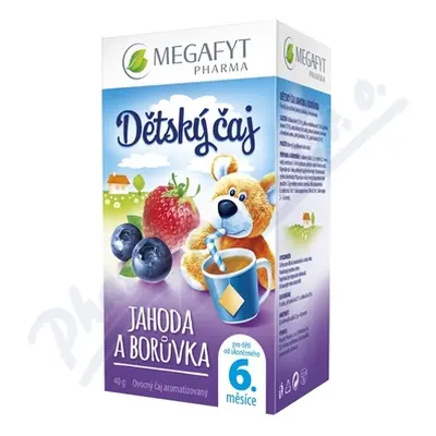 Megafyt Dětský čaj jahoda a borůvka 20x2g