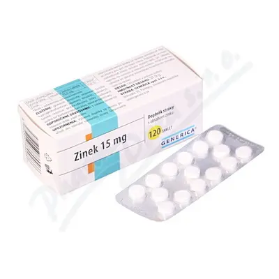 Zinek 15 mg tbl.120 Generica