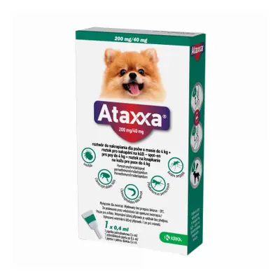 Ataxxa pro psy do 4kg spot-on 1x0.4ml