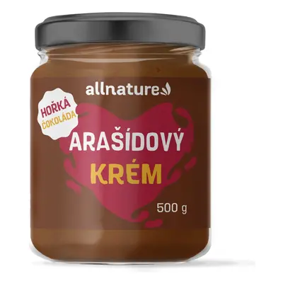 Allnature Arašídové máslo s hořkou čokoládou 500g