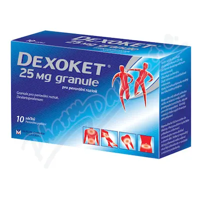 Dexoket 25mg granule por.gra.sol.10x25mg