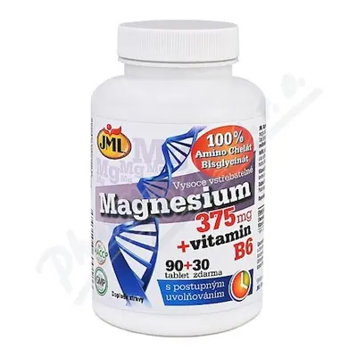 JML Magnesium 375mg + vitamin B6 tbl.90+30