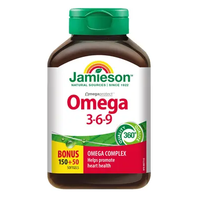 JAMIESON Omega 3-6-9 1200mg cps.150+50