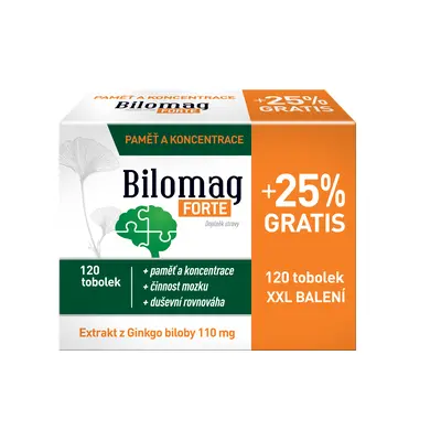 Bilomag FORTE+25% navíc 120 tobolek