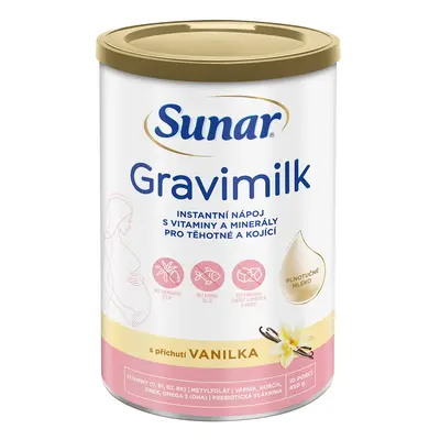 Sunar Gravimilk s příchutí vanilka 450g