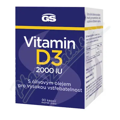 GS Vitamin D3 2000 IU cps.90