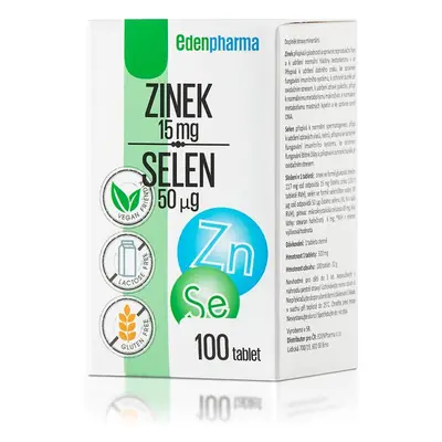 Edenpharma Zinek Selen tbl.100